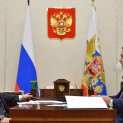 A working meeting with the President of Russia Vladimir Putin